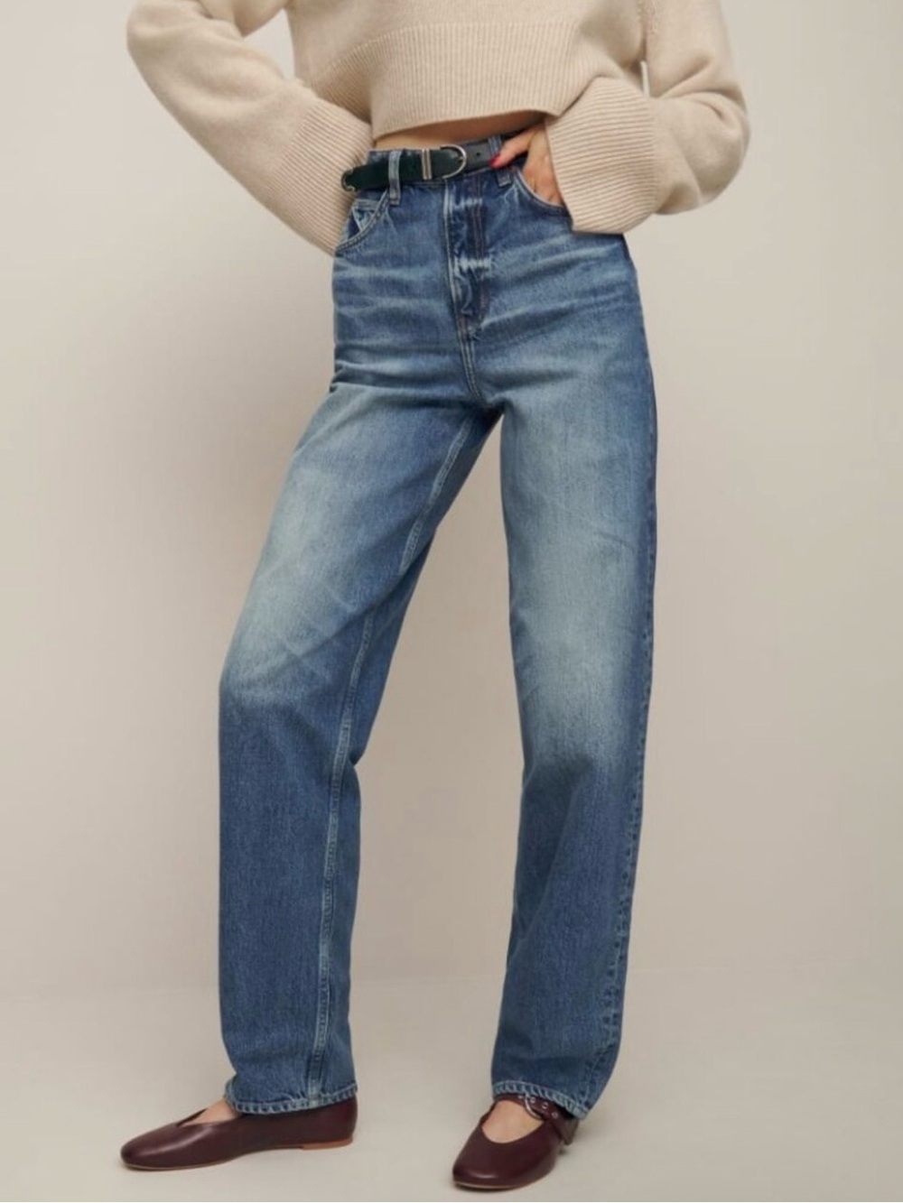 Reformation | Noa Ultra High Rise Barrel Jean, 30